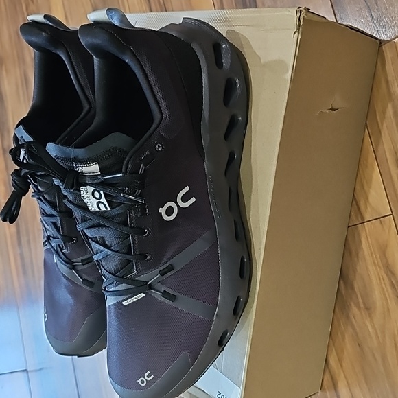 On Cloud Running Black Cloudsurfer Trail WP Shoes Men's 11.5 M New In Box